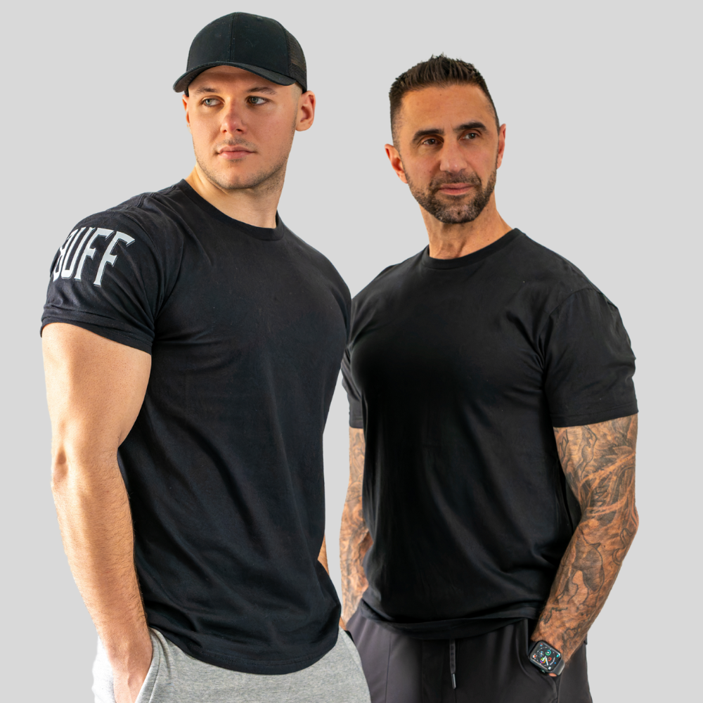 Black sleeve print t-shirt