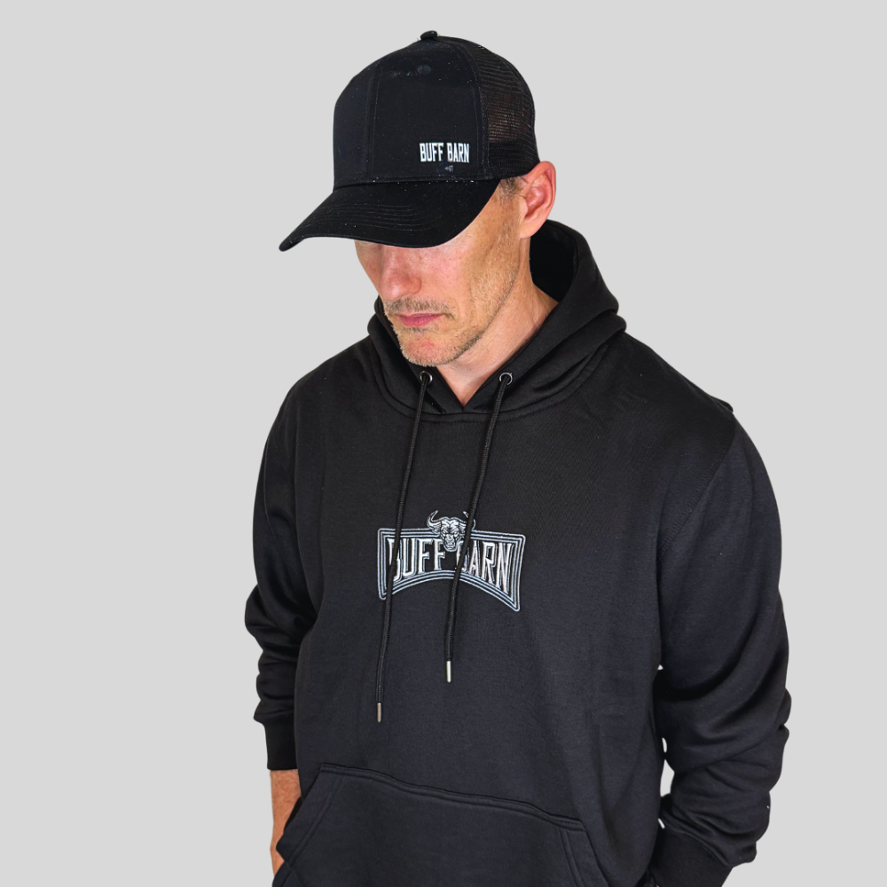 Black and white hoodie