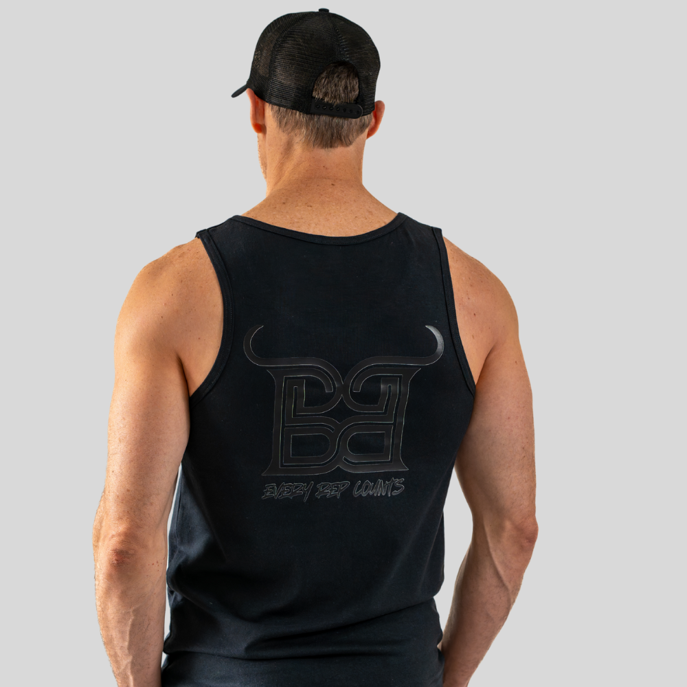 Black Tank Top black print