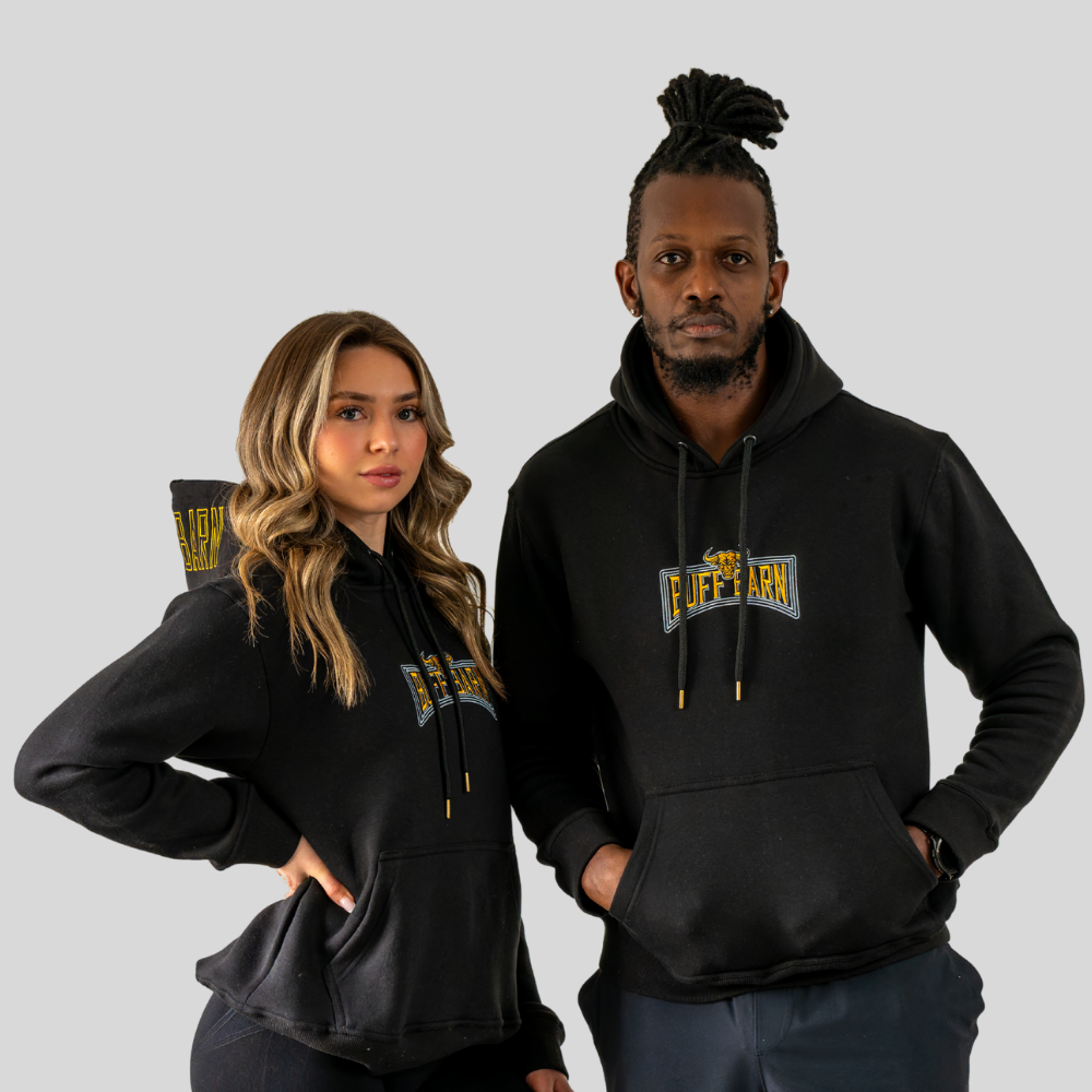 BLACK AND GOLD HOODIE