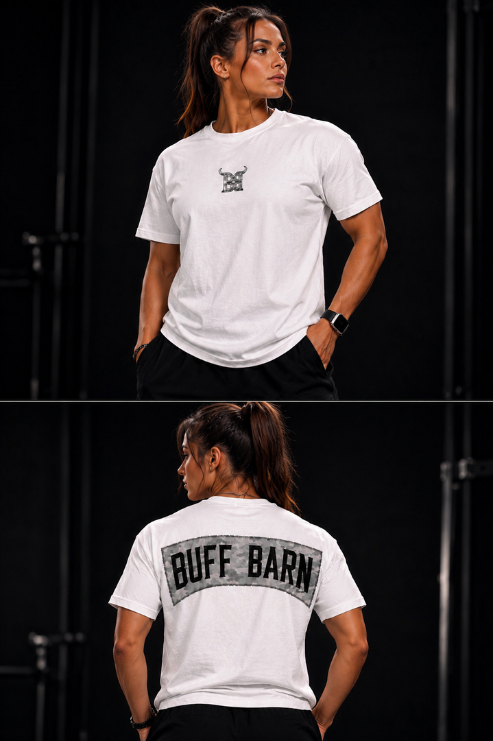 Camouflage Tee - White