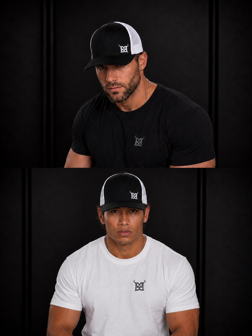 Black Front / White Mesh – Buff Barn Patch