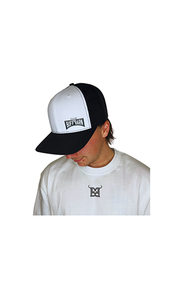 White Front / Black Brim – Small Buff Barn Patch