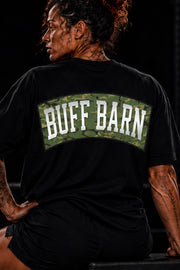 Camouflage Tee - Black with Camo Green