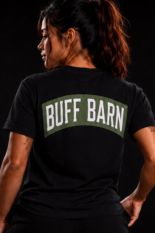 Camouflage Tee - Black with Army Green