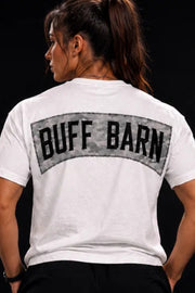 Camouflage Tee - White with Gray